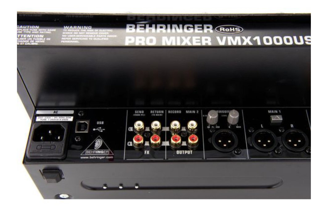 BEHRINGER VMX1000USB 7-CHANNEL DJ MIXER AND USB INTERFACE